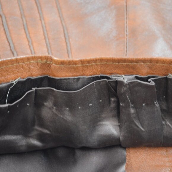 Women's Brown Leather Jacket - Picture 11 of 11